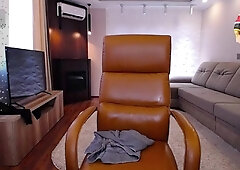 Chubby Brunette Big Boobs Dildo Masturbation