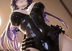 Compilation of marvelous manga and clip game waifus in revealing hawt outfits with shiny glossy skin. Carnal movements and provocative positions but S
