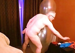 Mature, in english, grandpa masturbating