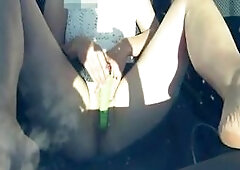 Back from the beach after a sunny day.