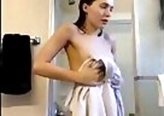 White TS Showing that ass Compilation