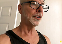 Richard Lennox goes wild in his solo cock teasing session