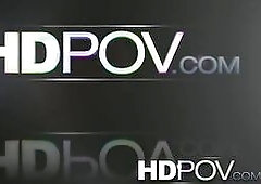 HD POV Youthful green eyed student love u screwing her twat