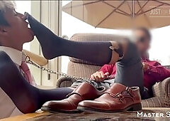 My boss takes charge and puts me to work on the floor