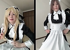 [no porn] Japanese Maid Cosplay vlog