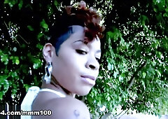 Couture and Shorty Mac Hardcore Ebony Action with Deepthroat and Cum-on-Pussy - MMM100