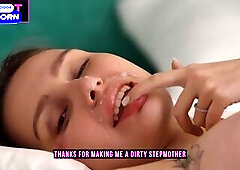 Merely one daybed in hotel room? Step mama makes ass fucking to step son for worthy sex in share couch at vacation