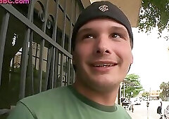 Interracial stud barebacks Black bottom outdoor in public