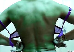 Realtor Rachel Starr is all business as this babe sets up to show a abode, but prospective buyers Quinton James and Aubree Valentine are much greater 