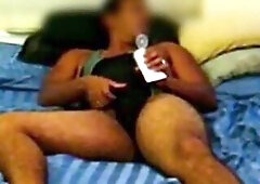Youthful Fit Crossdresser Solo – One Piece Swimsuit Masturbation on Couch