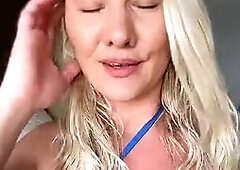 Blonde BBW Teases Big Ass & Tits