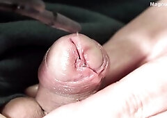 My Foreskin ramrod and Loose anal opening 2026. #08 Jerking jock masturbation with bougie (1)