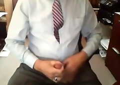 Grandpa in Suit Masturbating 4