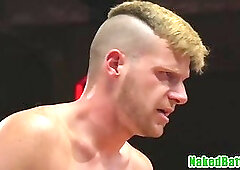 Wrestling jock deepthroating and tugging dick