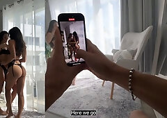 Two Hot models gone Wild during a photoshoot