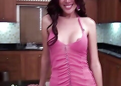 Ladyboy Bow Celebrates Her Birthday With Cock In Hand