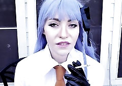 Kyoko Kirigiri: Smokin' Oral sex Sex