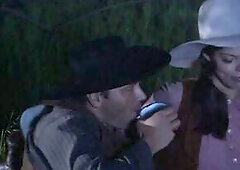 Brooke Ballentyne Bangs A Hired Ranch Hand By The Fireside Outdoors- AssMania