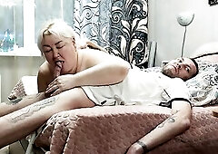 screwed girlfriend in throat and cum unfathomable in mouth with hawt cum