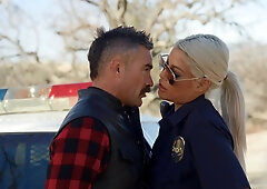 Busty police MILF Bridgette B porn video