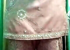 Indian Gay Crossdresser Bottom real homemade sex in pink salwar kurta with heavy jwellery just like