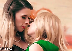 Housewives Play While Hubby Is At Work With Casey Kisses And Sarah Vandella