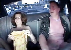 Pair Having Sex In A Cab.