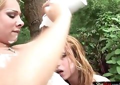 Horny latina t-girls get wild and fuck in orgies