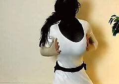 Mega huge fake tits boobplay busty Crossdress