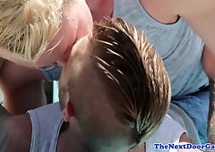 Ripped muscle assfucking tight butt poolside