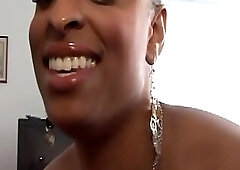 Ebony BJ Queen Takes Dick