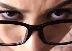 Come-hither Kat Dior at jerking off smut