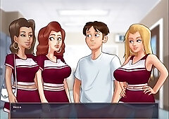 Roxy the hot blonde cheerleader in summertime saga cap 36