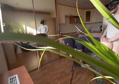 Scoout007 - Bican nailing on the kitchen counter!