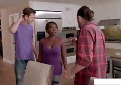 Osa Lovely plays forbidden stepmom in passionate interracial POV session