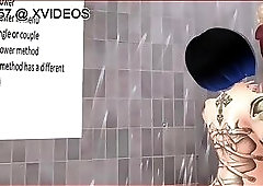 3d slut get shower fucked