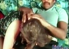 Horny vintage milf is having sex with a black guy while her husband is not at home