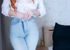 Futanari Step Mother With Biggest Dong Was Caught! Large Knob Spunk fountain On Large Breasts