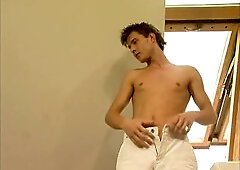 Solo play with massive dildos in the shower