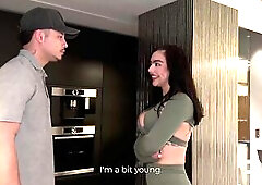 I aid a gal with her fresh kitchen and end up screwing her - Danner Mendez & Iris Rodriguez