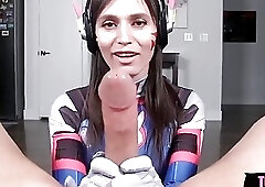 Cosplay DVA Outfit POV Sex With Korra Del Rio