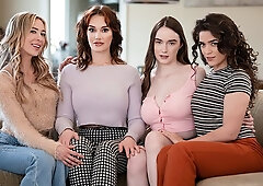 Exciting Aiden Ashley and Victoria Voxxx - kissing scene - Mommy's Girl