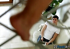 Slutty beauties legs cum shots