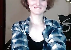 skinny brunette trans cutie with tiny dick teases on webcam