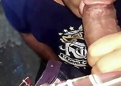 Lucky to swallow 9 inch african monster bbc