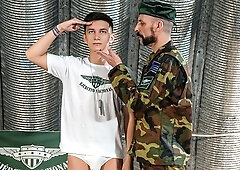 Military fucking with Vincent Landi and Joris Leonard