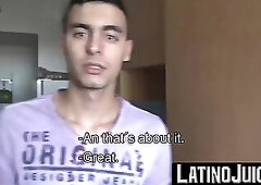 Curious adorable twink Cano rides my uncut dick and showers me with his cum