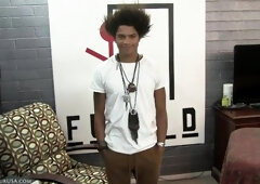 Riyaz's meat went rock-hard when I pushed the dildo up his hole