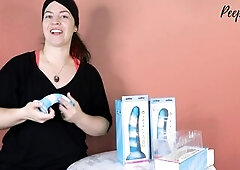 Toy Review - Colours Yum Yum 6, 7, and 8 Inch Marbled Silicone Sex-toy