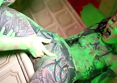 Lily Lu - Alternative Girls Lesbian Play, Tattoo Dreadhead Teens 18+ Color Play